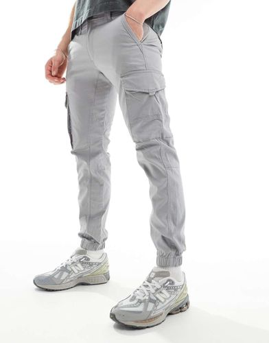 Pantalon cargo resserré aux chevilles - clair - Jack & Jones - Modalova