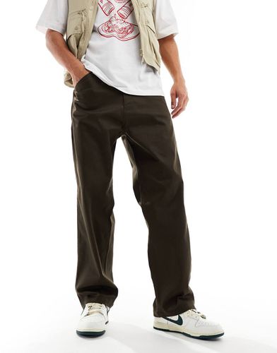 Pantalon chino ample style workwear - chocolat - Jack & Jones - Modalova