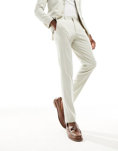 Premium - Pantalon de costume ajusté - Crème - Jack & Jones - Modalova