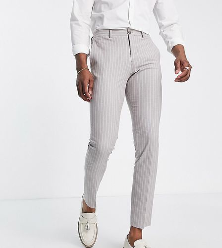 Premium - Pantalon de costume slim à rayures - Beige - Jack & Jones - Modalova