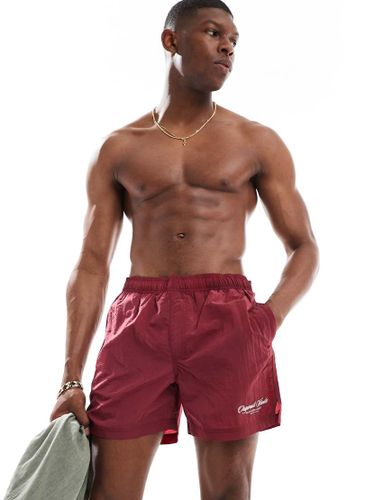 Short de bain imprim - Bordeaux - Jack & Jones - Modalova