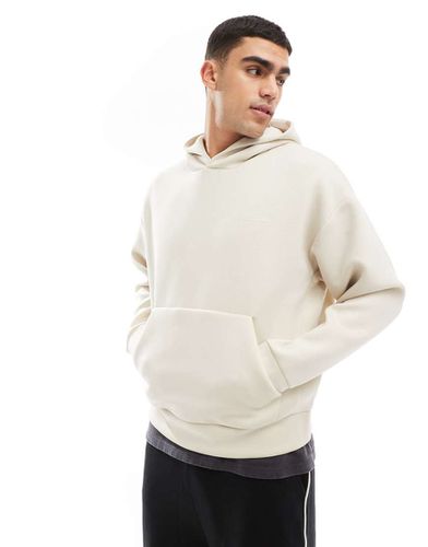 Sweat à capuche oversize en néoprène - Crème - Jack & Jones - Modalova