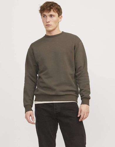 Sweat ras de cou oversize - Moka - Jack & Jones - Modalova