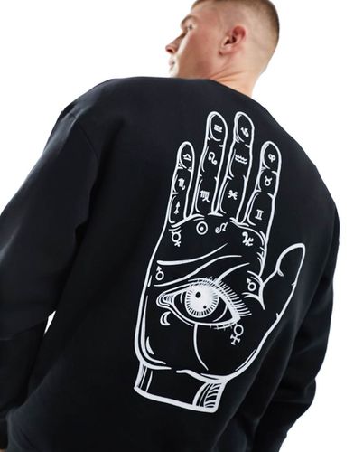 Sweat ras de cou oversize avec imprimé graphique au dos - Jack & Jones - Modalova