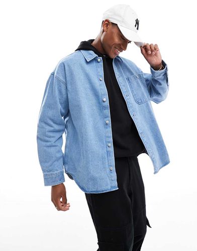 Surchemise oversize en denim épais - délavé - Jack & Jones - Modalova