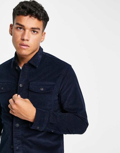 Surchemise en velours côtelé - Bleu - Jack & Jones - Modalova