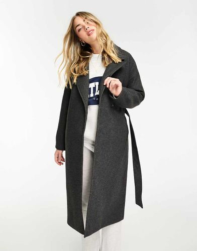 JDY - Manteau ceinturé long - Gris - Jdy - Modalova