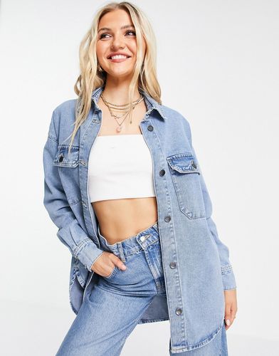 Chemise en jean avec poches - délavé - JDY - Modalova