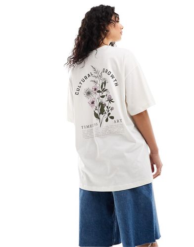 T-shirt oversize avec imprimé Timeless Art au dos - Only - Modalova