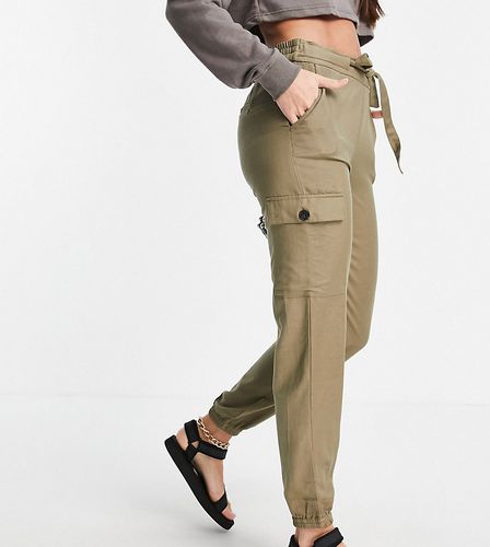 Pantalon cargo avec lien à la taille - Kaki - Only Tall - Modalova
