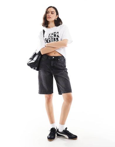 Bermuda en jean taille haute - dlav - Only - Modalova