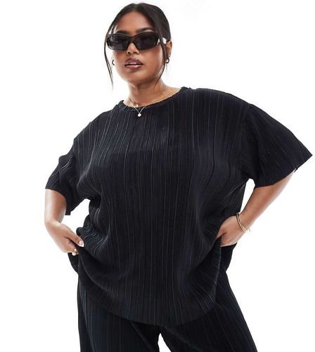 T-shirt pliss d'ensemble  coupe carre - Only Curve - Modalova