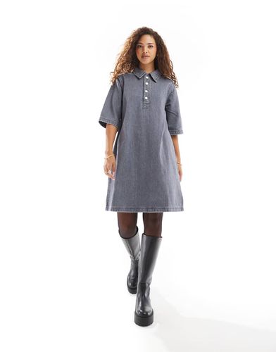 Robe courte en jean à manches courtes - Only - Modalova