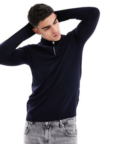 Pull en maille à col zippé - Only & Sons - Modalova