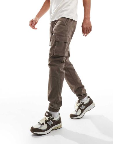 Pantalon cargo fuselé et resserré aux chevilles - Marron clair - Only & Sons - Modalova