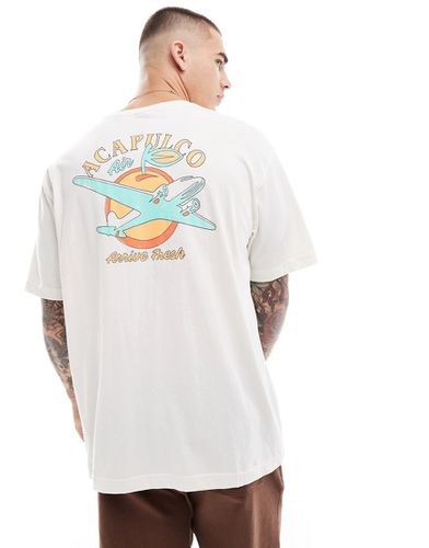 T-shirt décontracté avec imprimé Acapulco au dos - cassé - Only & Sons - Modalova