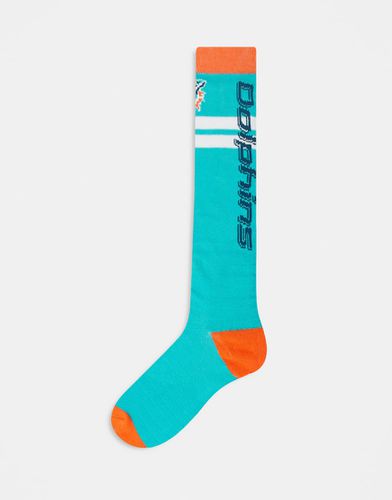 X NFL - Chaussettes de snowboard à inscription Miami Dolphins » - Multicolore - Oosc - Modalova