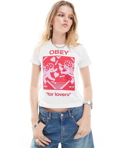 T-shirt à imprimé anges Lovers - Obey - Modalova