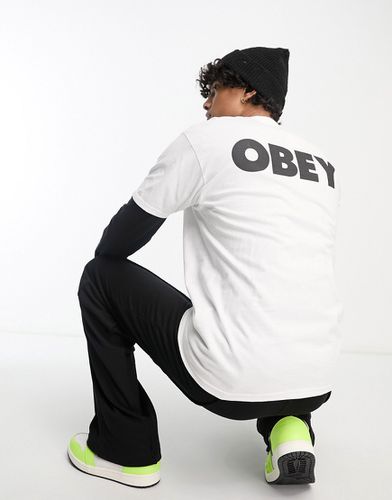 T-shirt à imprimé logo large au dos - Obey - Modalova