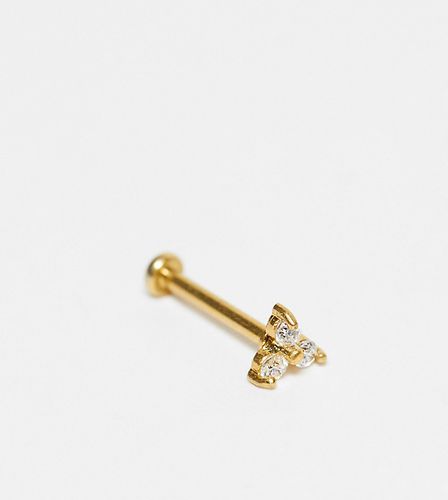 Boucles d'oreilles en plaqué or avec cristaux - Orelia - Modalova