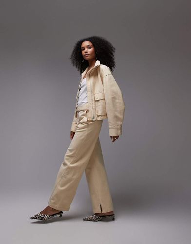 Pantalon droit d'ensemble coupe dcontracte et ajuste - clair - Other Stories - Modalova