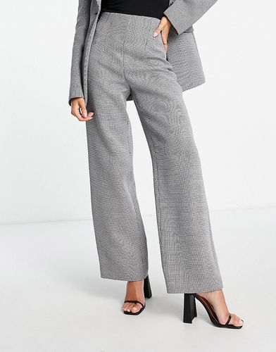 Pantalon habillé d'ensemble à carreaux en laine mélangée - Noir et blanc - Other Stories - Modalova