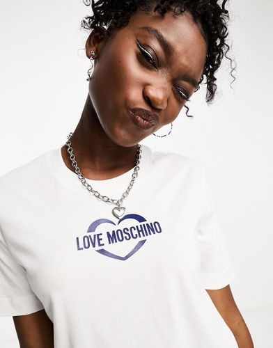 T-shirt à logo caur brisé - Love Moschino - Modalova