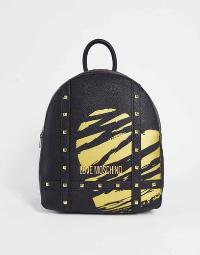 Sac à dos à détail clouté - Love Moschino - Modalova