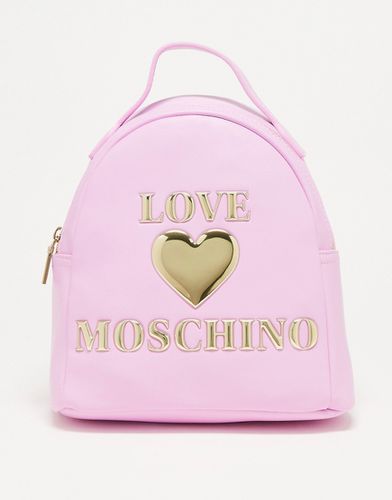 Sac à dos avec logo caur - Love Moschino - Modalova