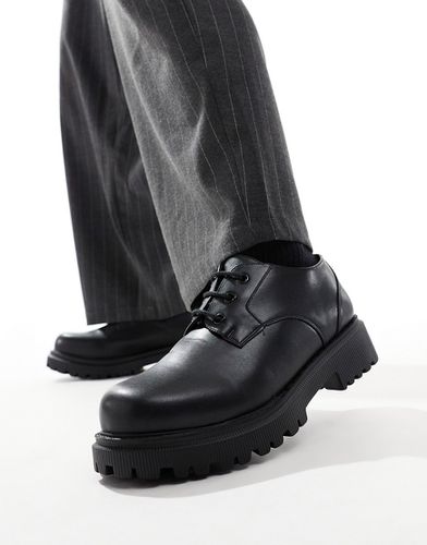 Chaussures à lacets avec semelle crantée chunky - mat - London Rebel X - Modalova