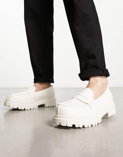 Mocassins chunky à semelle crantée - Crème - London Rebel X - Modalova