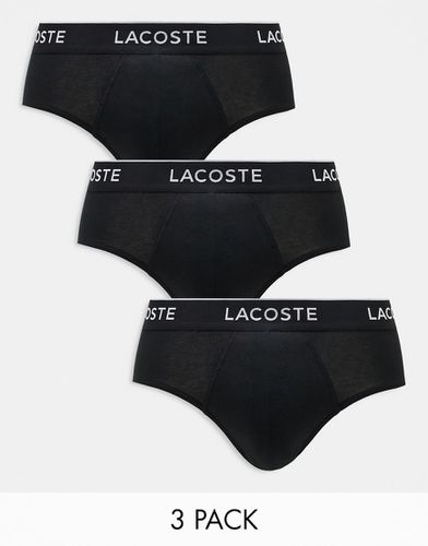 Lacoste - Lot de 3 slips - Noir - Lacoste - Modalova