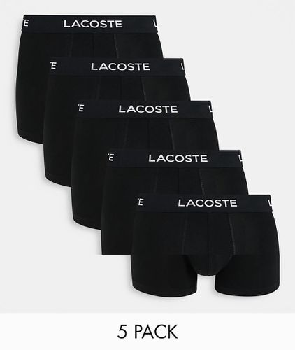 Lacoste - Lot de 5 boxers - Noir - Lacoste - Modalova