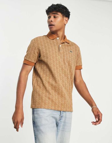 Polo imprimé - Beige - Lacoste - Modalova
