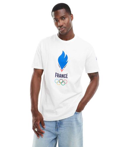 T-shirt de l'équipe de France avec logo Jeux Olympiques de Paris 2024 au dos - Le Coq Sportif - Modalova