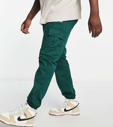 Plus - Pantalon cargo à taille élastique resserré aux chevilles - foncé - Le Breve - Modalova