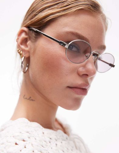 Poseidon Deux - Lunettes de soleil rondes en mtal - Le Specs - Modalova