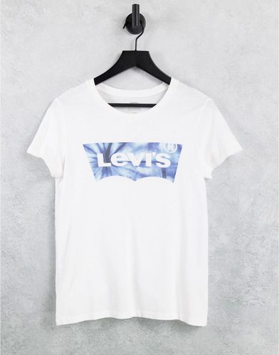 Perfect - T-shirt à logo effet tie-dye - Bleu et - Levi's - Modalova