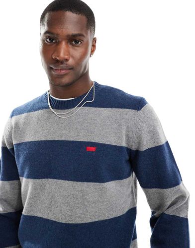 Pull en maille à rayures color block et logo de la marque - et gris - Levi's - Modalova