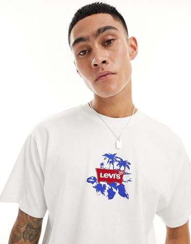 T-shirt avec logo sur la poitrine et imprimé palmier au dos - Levi's - Modalova