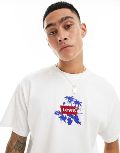 T-shirt avec logo sur la poitrine et imprimé palmier au dos - Levi's - Modalova