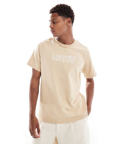 T-shirt décontracté à logo texturé - Beige - Levi's - Modalova