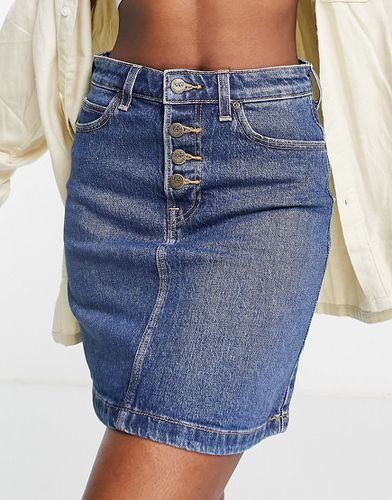 Lee - Mini-jupe en jean boutonnée sur le devant - Lee Jeans - Modalova