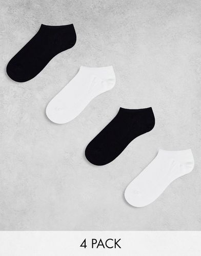 Lot de 4 paires de chaussettes invisibles - Noir et - Lindex - Modalova