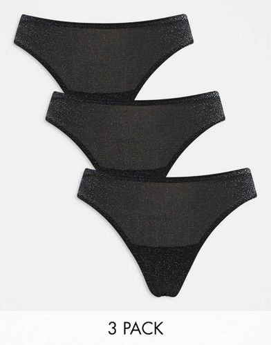 Lot de 3 strings en lurex - Lindex - Modalova