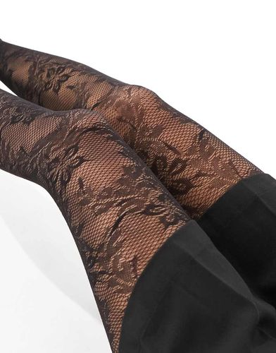 Monki - Collants en dentelle - Noir - Monki - Modalova