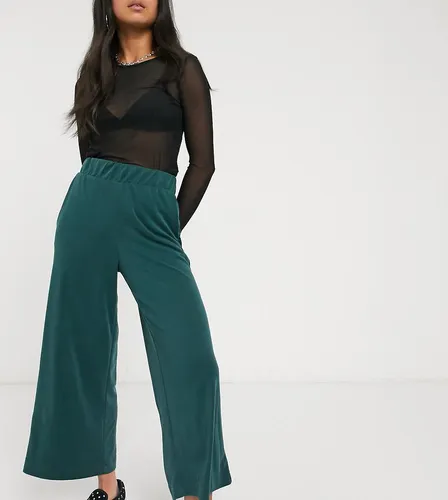 Cilla - Pantalon large en cupro - foncé - Monki - Modalova