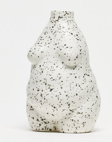 Grand vase motif corps à éclaboussures de peinture - Noir - Monki - Modalova