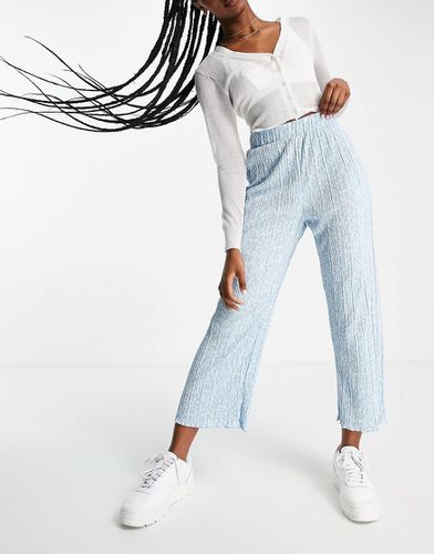 Ocean - Pantalon large plissé à fleurs - MBLUE - Monki - Modalova