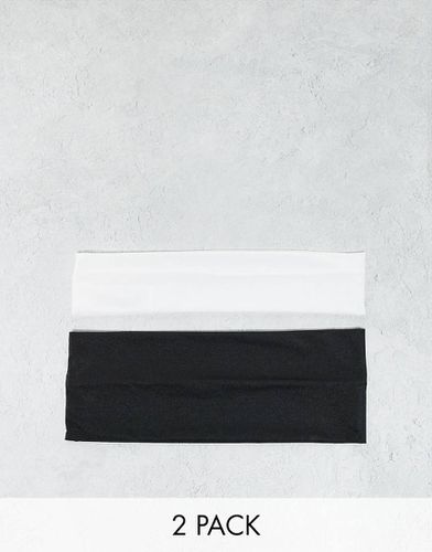 Lot de 2 bandeaux - Noir/blanc - Monki - Modalova